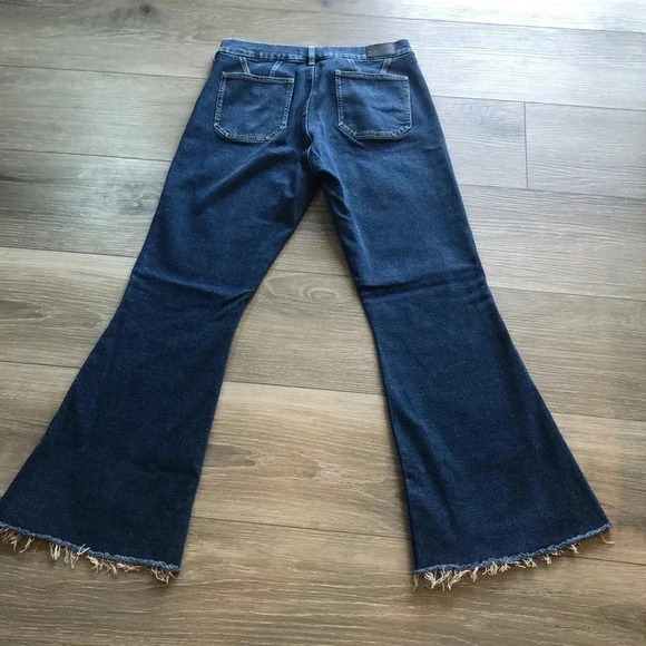 M.I.H Marrakesh Jean High Rise Kick Flare Denim Frayed Hem Womens Size 29 - Picture 2 of 13